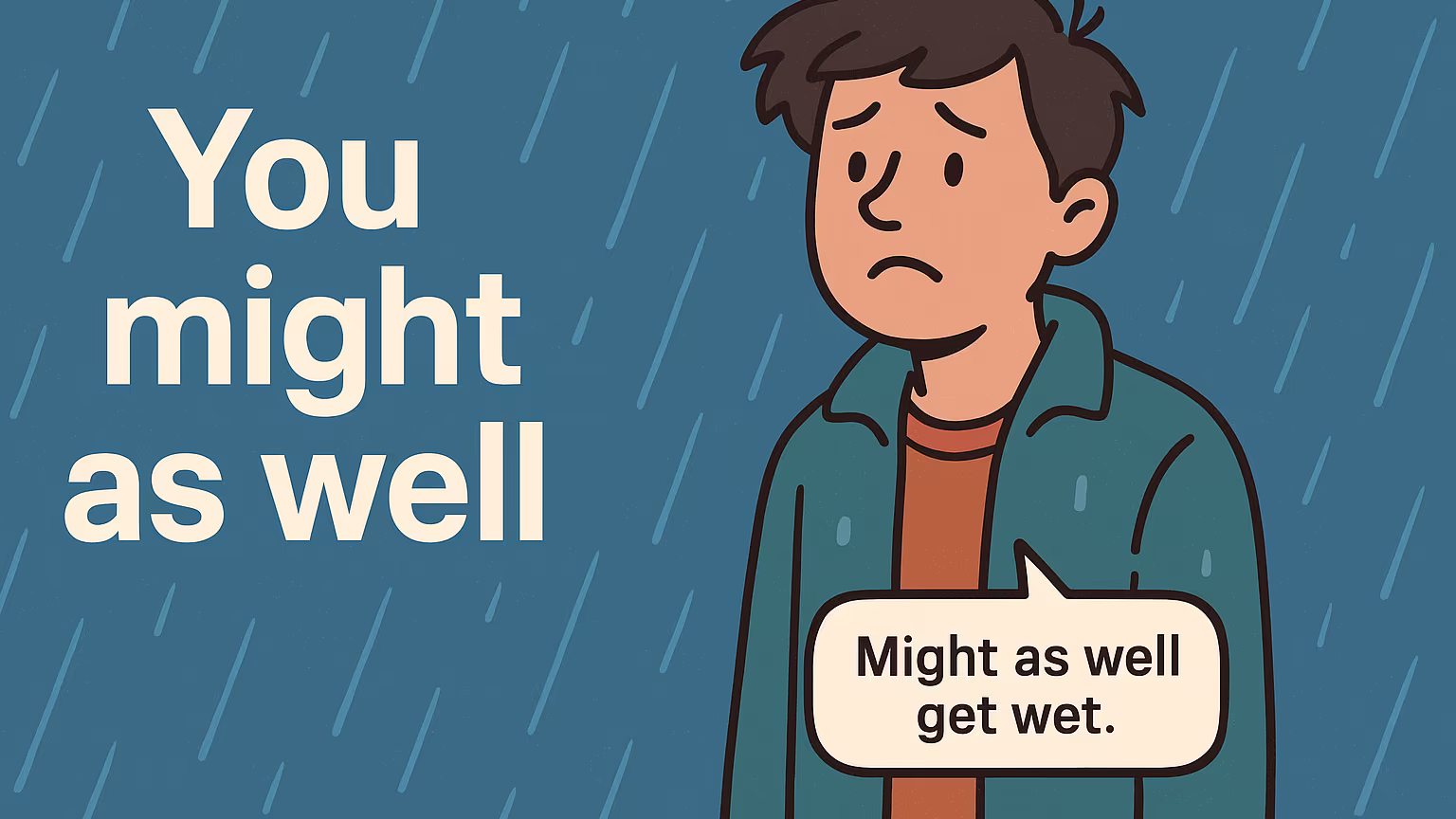 「You might as well」の意味と使い方